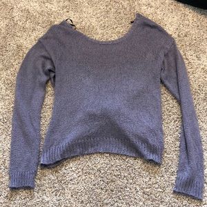 Cross back purple forever 21 sweater